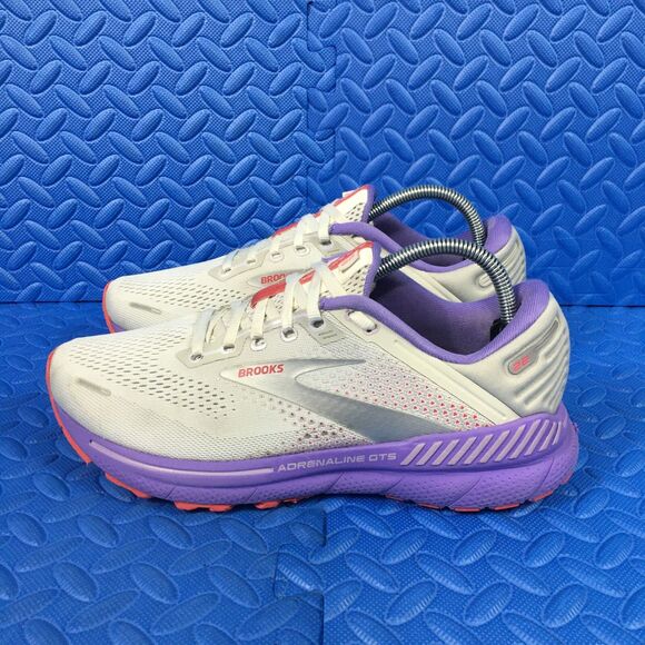 Brooks Adrenaline GTS 22 Womens Running Shoes White Athletic Sneaker Size 10B - Picture 3 of 11